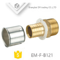 EM-F-B121 Aluminum Plastic Pipes Press Fitting male thread with PAP pipe fitting